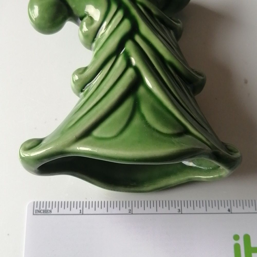 Vintage Shawnee Cornucopia Green Ceramic Decorative Small Vase - Picture 10 of 10